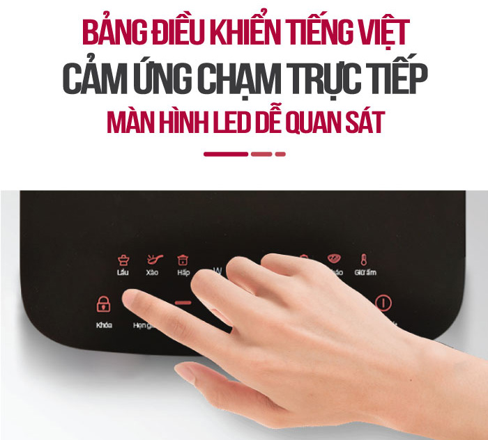 Bảng điều khiển cảm ứng hiện đại