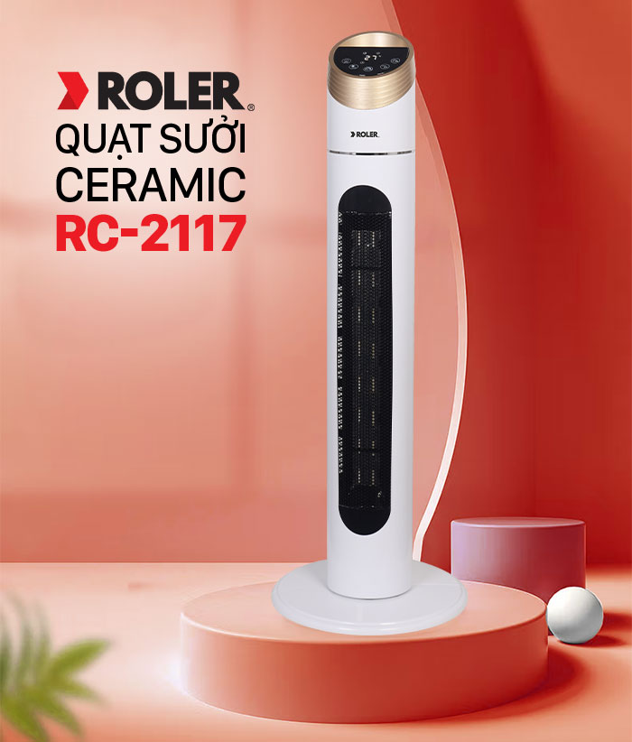 Roler RC-2122R sở hữu thiết kế hiện đại, sang trọng