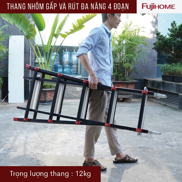 Thang nhôm gấp chữ A