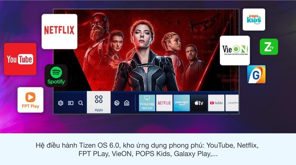 Smart Tivi Samsung 4K Crystal UHD 55 inch UA55AU7200KXXV
