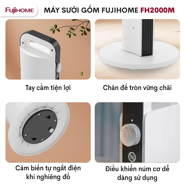 Quạt sưởi gốm để sàn  