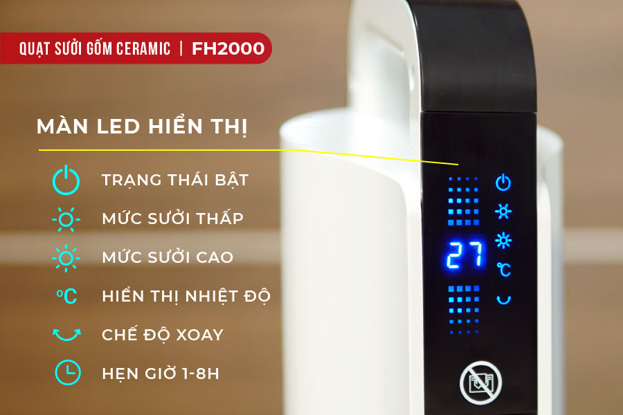 Quạt sưởi FujiHome FH2000