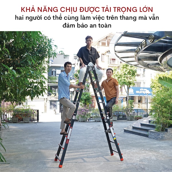 Thang nhôm rút đa năng 4 đoạn 