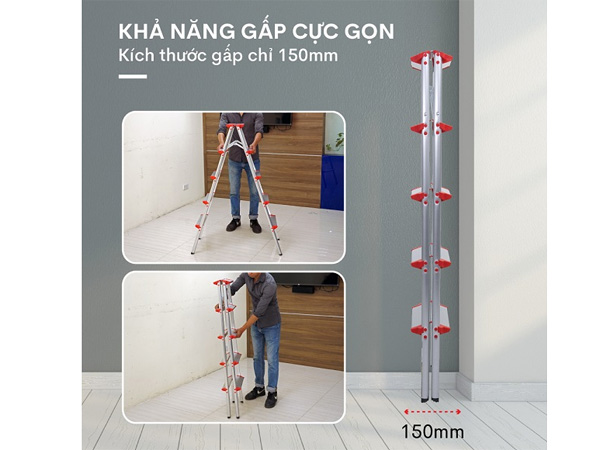 Thang có thể gấp gọn tiện lợi