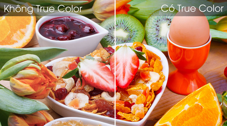 Công nghệ True Color tái tạo hình ảnh sống động