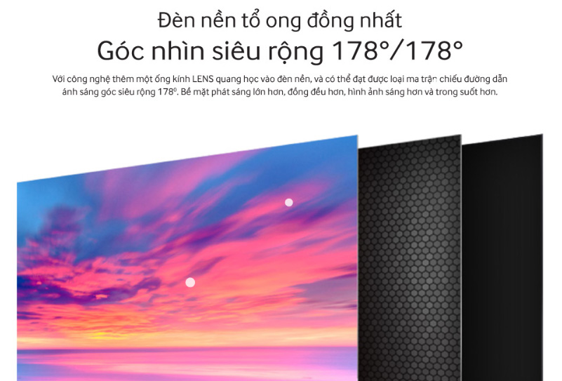 tivi Coex 55UT7000XG mở rộng góc nhìn lên đến 178 độ