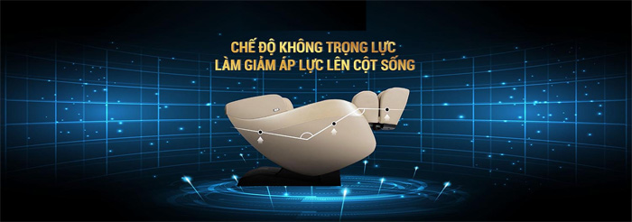 Chế độ không trọng lực giúp giảm áp lực lên cột sống