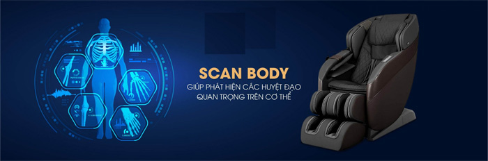 Scan boby sẽ đo các chỉ số cơ thể