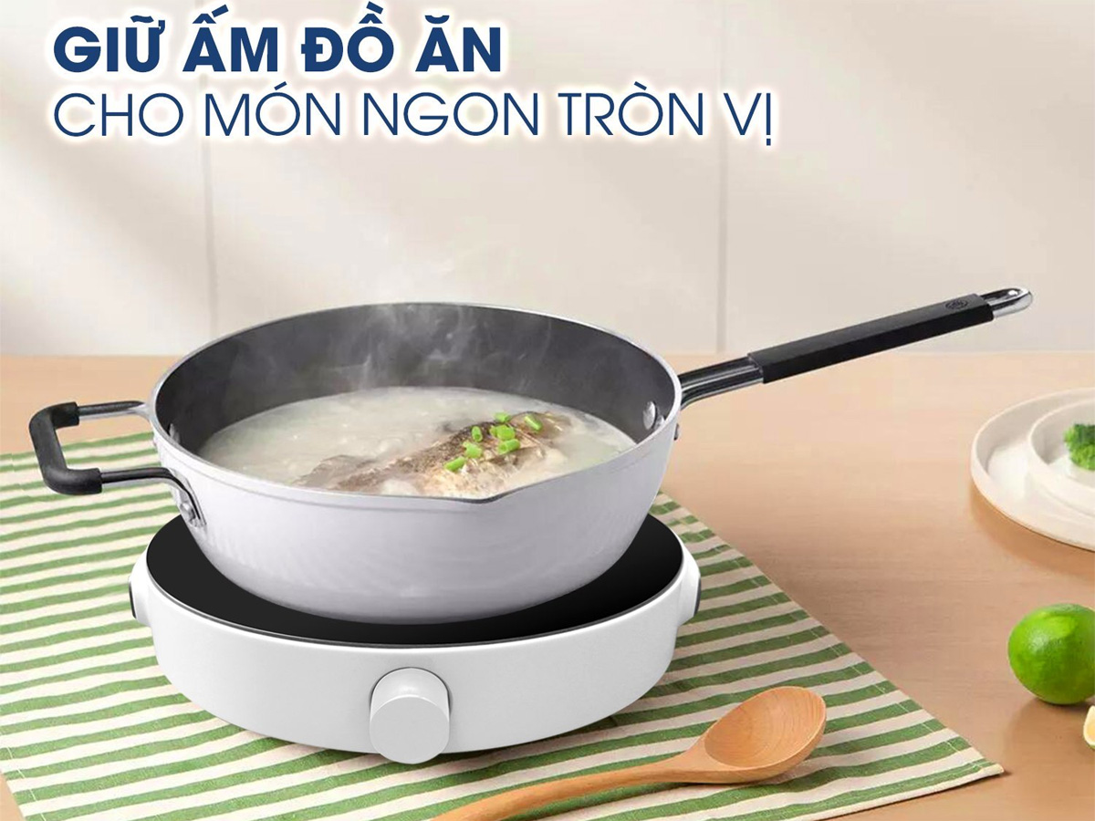 Giữ ấm trong vòng 2 giờ cho món ăn nóng 