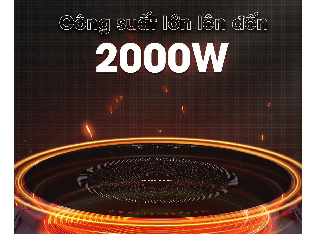 Công suất lên đến 2.000W