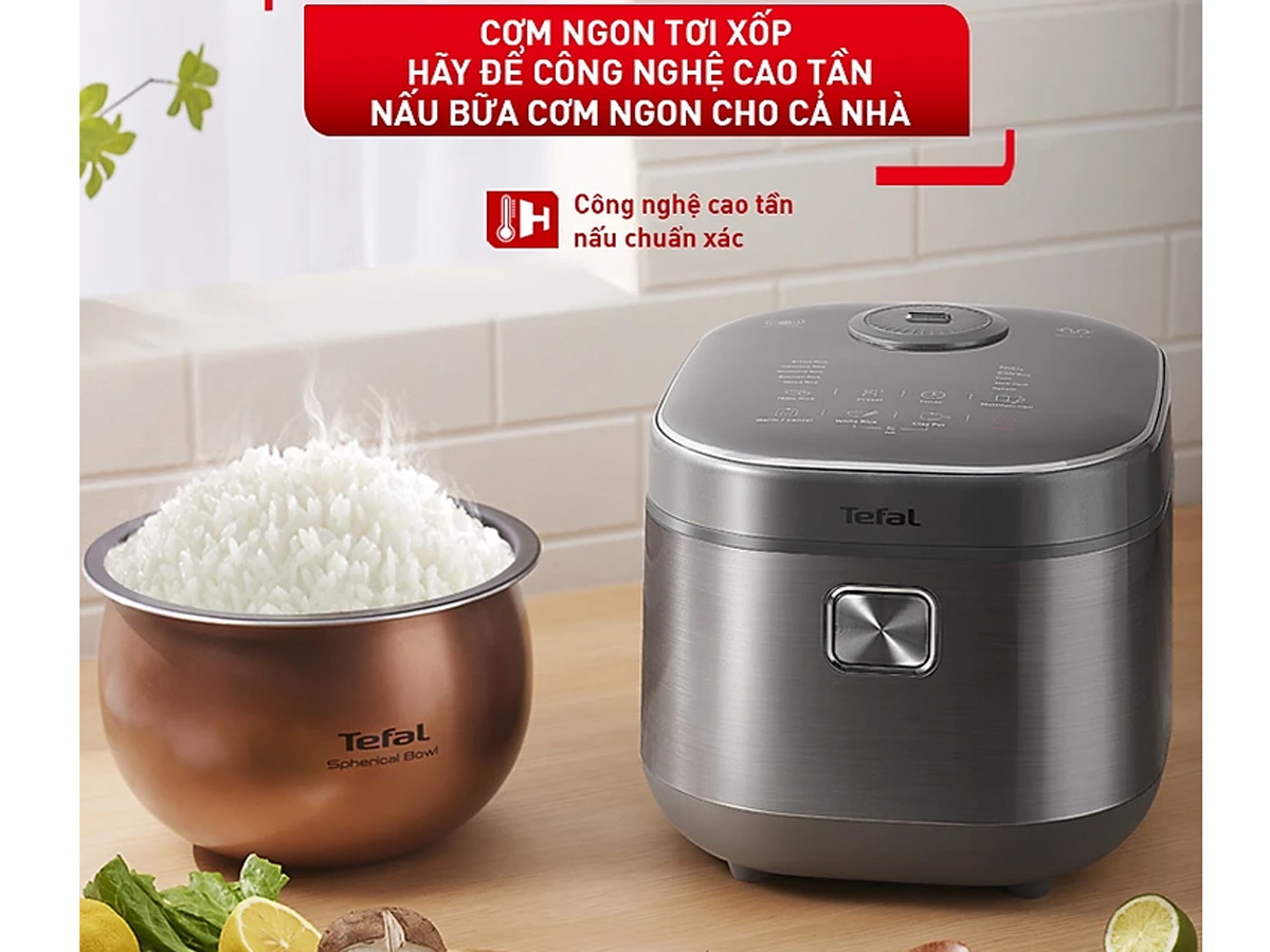 Nồi cơm điện Tefal RK818A68 ứng dụng công nghệ nấu cao tần cho cơm thơm ngon