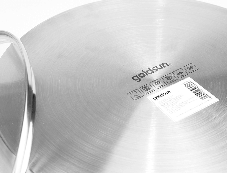 Đáy nồi luộc gà Goldsun model GH27 F28SG được làm từ inox 430 cao cấp