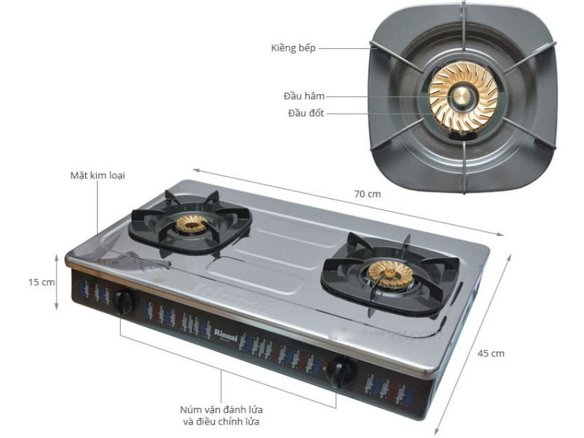 Bếp gas Rinnai RV-367(S)N