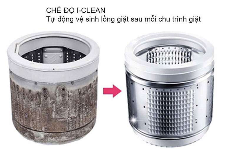 Tự vệ sinh lồng giặt sau khi kết thúc chu trình giặt