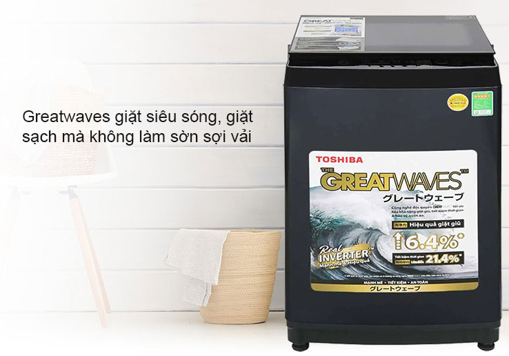 Công nghệ Greatwaves giặt siêu sóng bảo vệ sợi vải