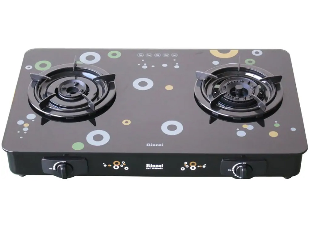 Bếp gas đôi Rinnai RV-715SLIM (GL-Bubble)