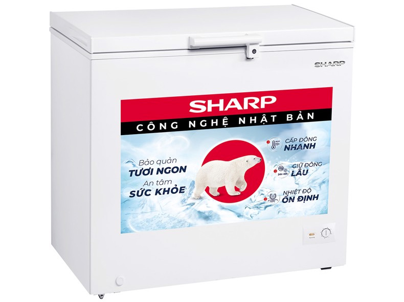 Tủ đông Sharp 200 lít FJ-C200V-WH