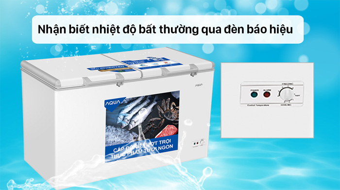 Có đèn báo nhiệt độ bất thường