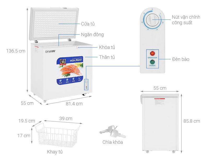 tủ đông Hòa Phát HPF AD6162