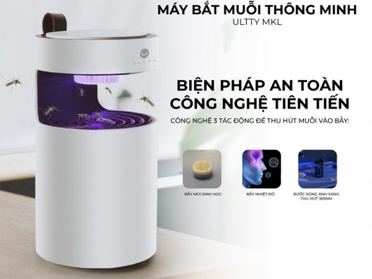 Máy bắt muỗi và côn trùng thông minh U Ultty MKL 