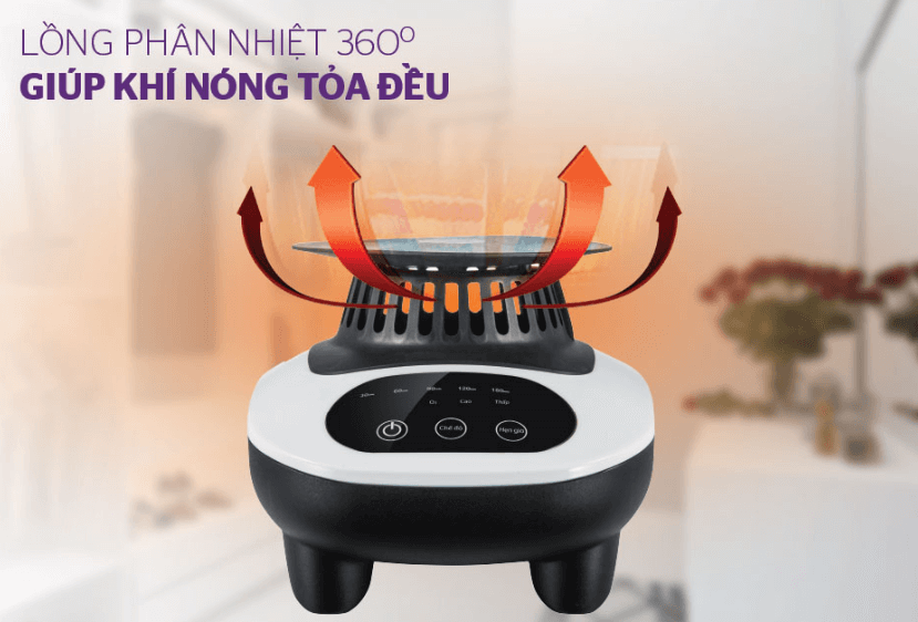 Máy sấy quần áo Sunhouse SHD2707 có lồng phân nhiệt 360 độ