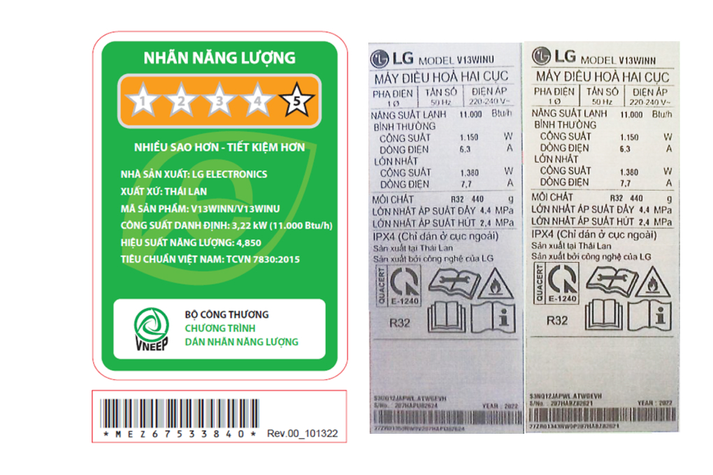 Điều hòa LG 1 chiều 11.000BTU inverter V13WIN lọc bụi mịn