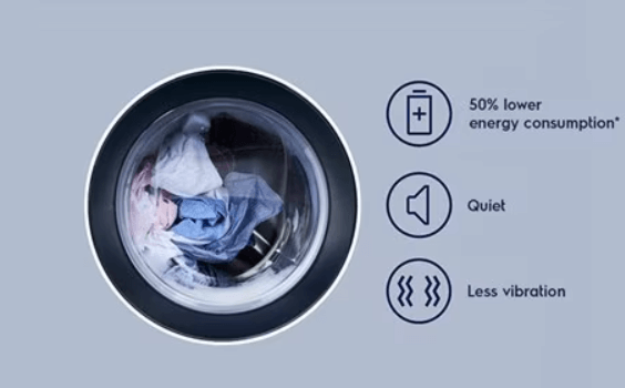 Máy giặt sấy khô Electrolux EWW1024P5WB được trang bị động cơ truyền động dây curoa