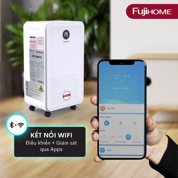 Máy hút ẩm kết nối wifi