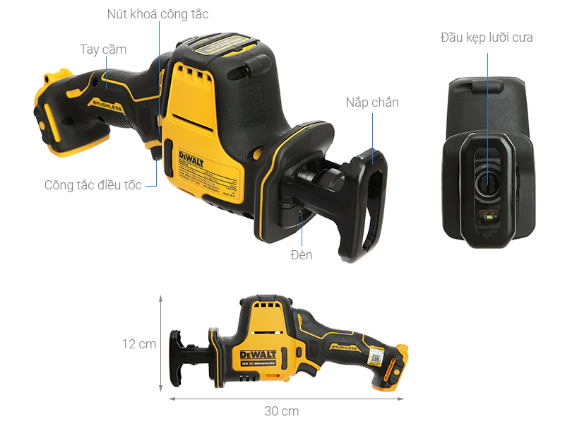 Máy cưa kiếm pin Dewalt DCS312N-KR  