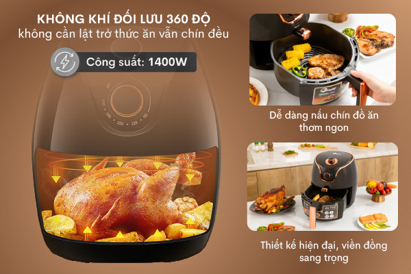 Nồi chiên không dầu FujiE AF4