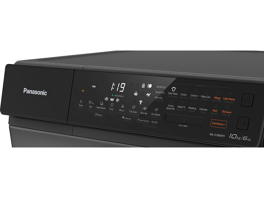 Máy giặt sấy Panasonic Inverter NA-S106FR1BV (giặt 10kg, sấy 6kg)