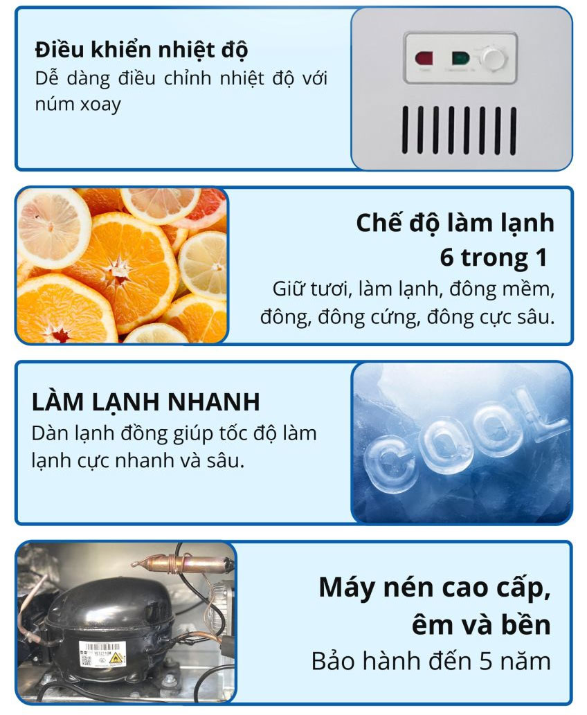 Tủ đông mát  