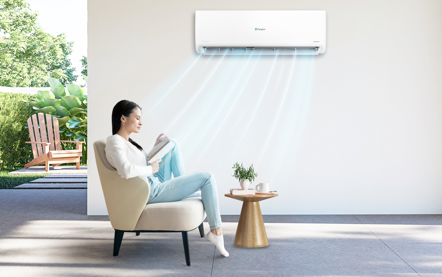 Điều hòa Casper 1 chiều Inverter 12.000BTU GSC-12IP25