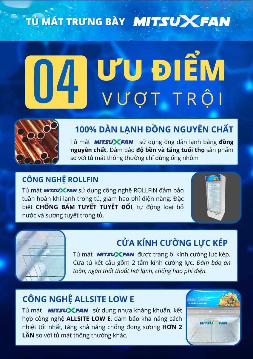 Tủ mát MitsuXfan 