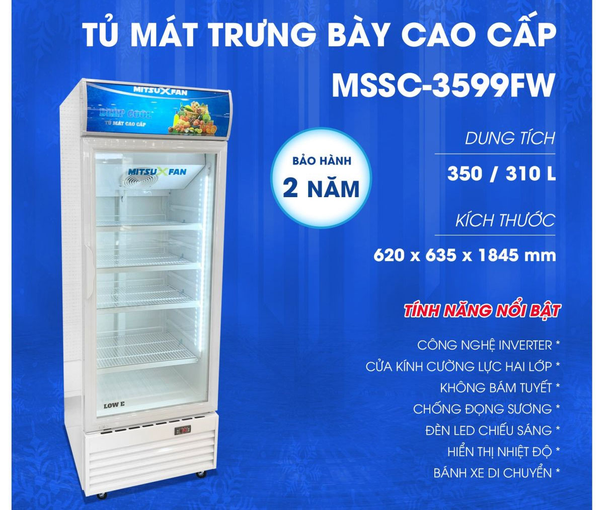 Tủ mát 1 cánh