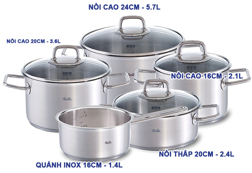 Bộ nồi 5 món Fissler Las Vegas