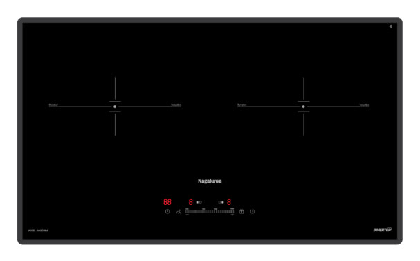 Bếp đôi điện từ Nagakawa UltraSlim NK2C28M