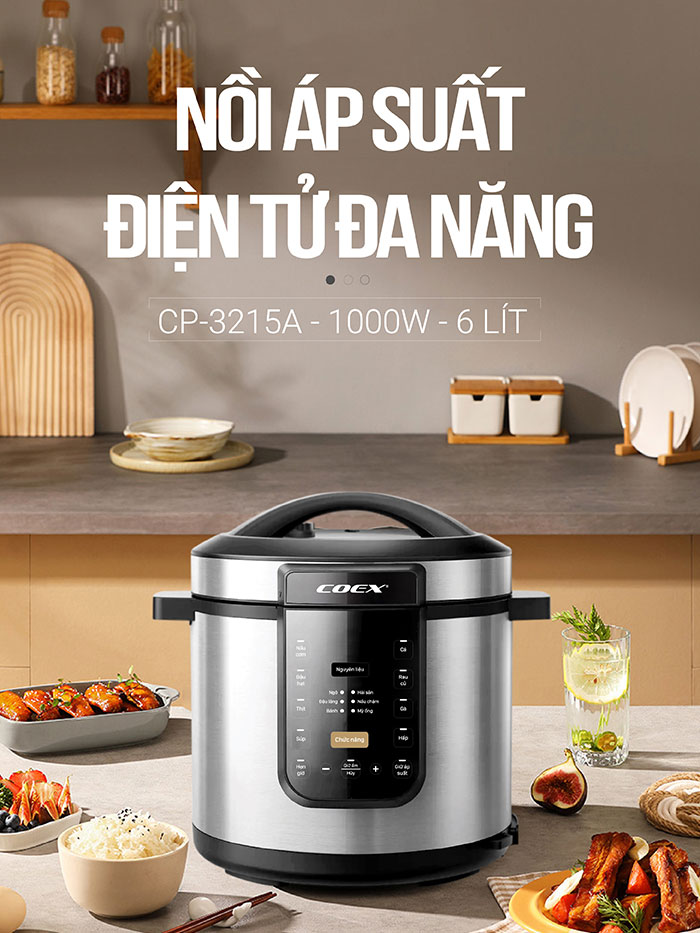 Nồi áp suất điện tử Coex CP-3215A