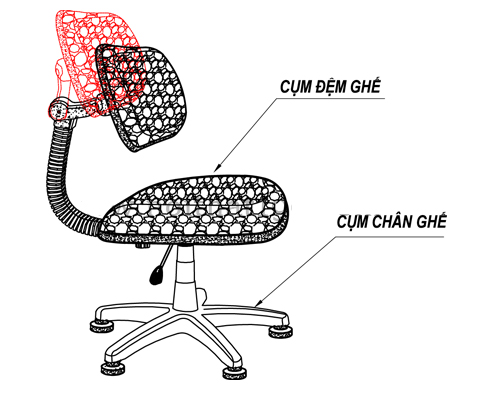 Ghế học sinh GHS-01