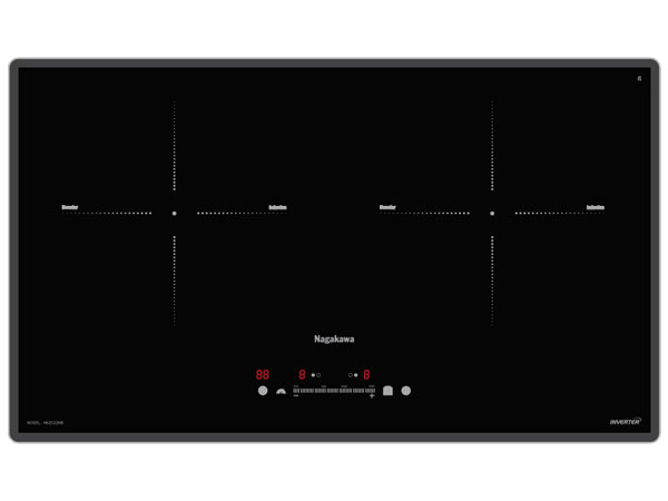 Bếp đôi điện từ Nagakawa UltraSlim NK2C22MB