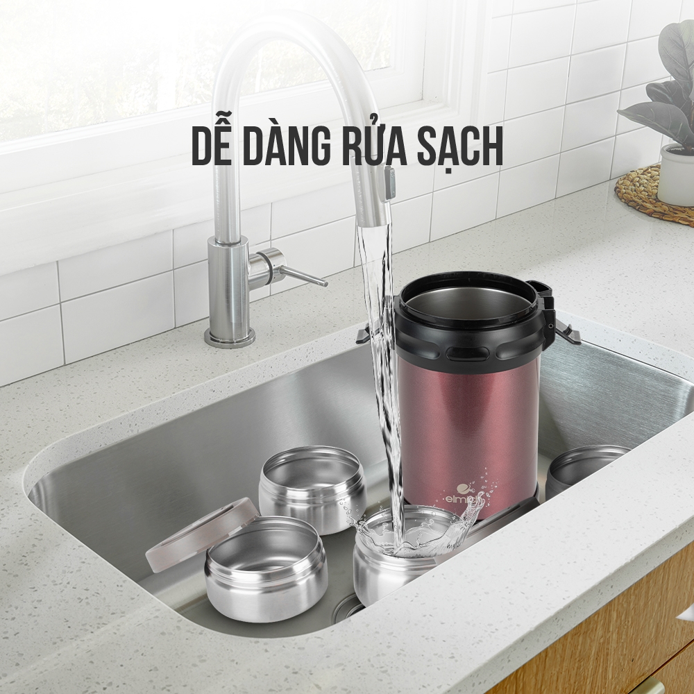 Hộp cơm giữ nhiệt 4 ngăn