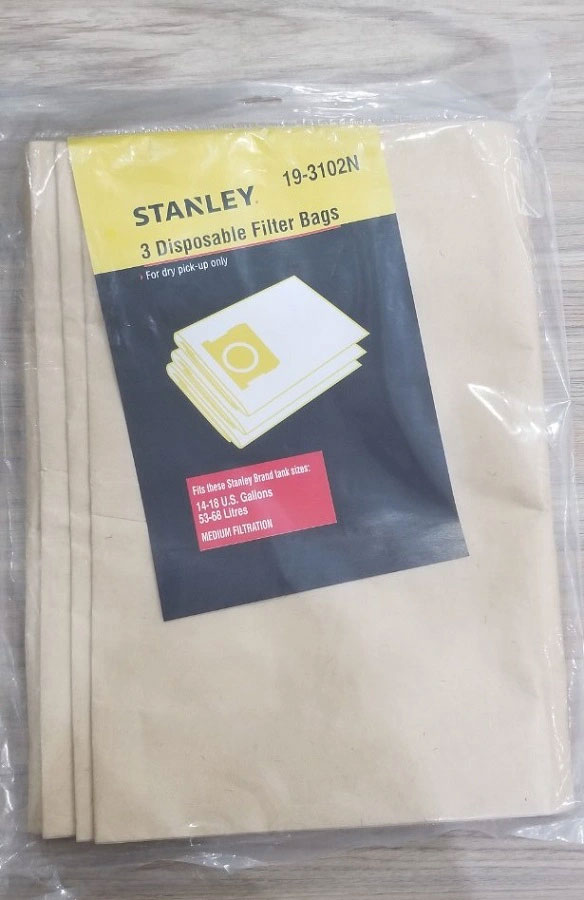 Túi giấy đựng bụi dùng cho máy hút bụi Stanley 19-3102N