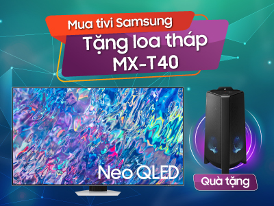 Tặng loa tháp Samsung MX-T40 khi mua tivi Samsung Tặng loa tháp Samsung MX-T40 khi mua tivi Samsung