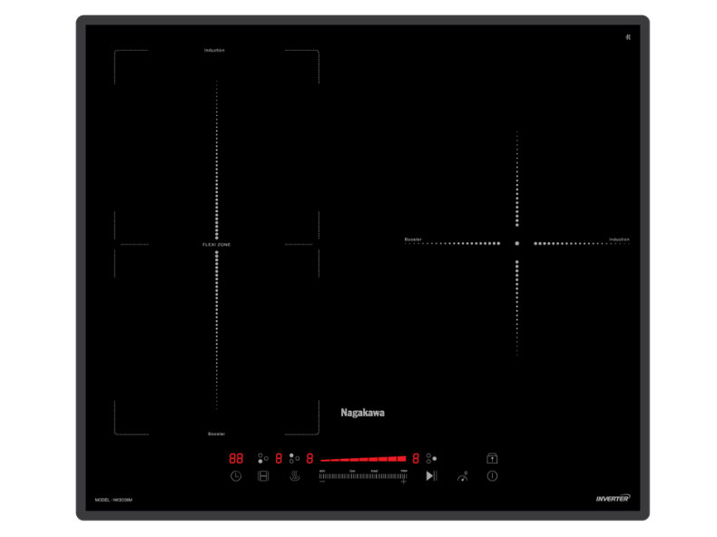 Bếp 3 lò điện từ Nagakawa UltraSlim NK3C06M