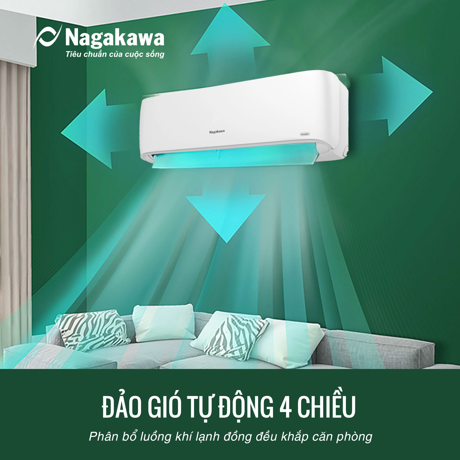 Điều hòa 2 chiều Nagakawa NIS-A12R2H11