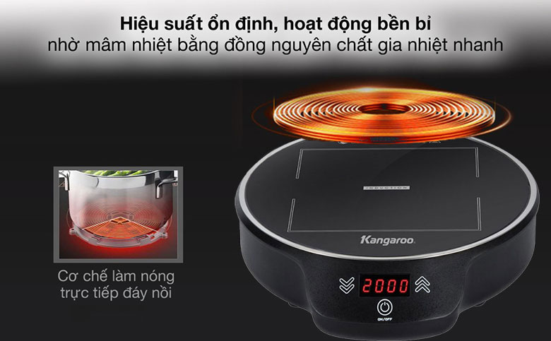 Bếp điện từ đơn Kangaroo KG20IH8