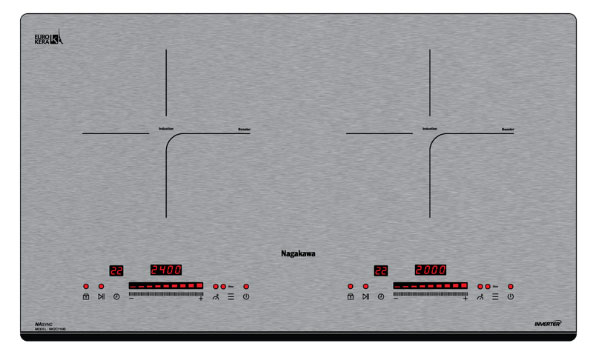 Bếp đôi điện từ Inverter Nagakawa NK2C11ME