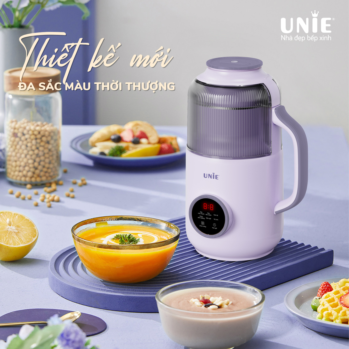 Máy làm sữa hạt mini UNIE UMB09