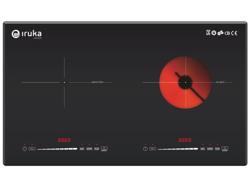 Bếp đôi điện từ hồng ngoại Iruka I-26