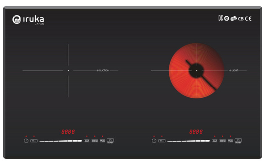 Bếp đôi điện từ hồng ngoại Iruka I-26